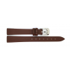 HC Horlogeband, 12mm - Bruin - Plat - echt Kalfsleer - 19680