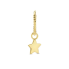 Jackie Oorbedel, 14krt.goud "star" (6mm.) 1 stuks excl.oorring - 19698 Jackie Oorbedel, 14krt.goud "star" (6mm.) 1 stuks excl.oorring - 19698