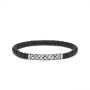 Silk Armband, model 427BLK (breedte: 5mm.- lengte 21cm.) - 19715