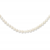 Collier, zoetwaterparel 5,5mm. m/zilveren sluiting (lengte: 42-46cm.) - 16651