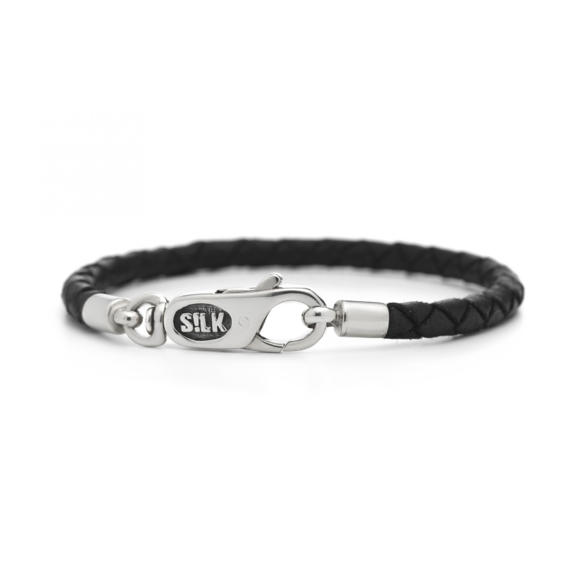 Silk Armband, model 830BLK (lengte 20cm) - 19859 Silk Armband, model 830BLK (lengte 20cm) - 19859