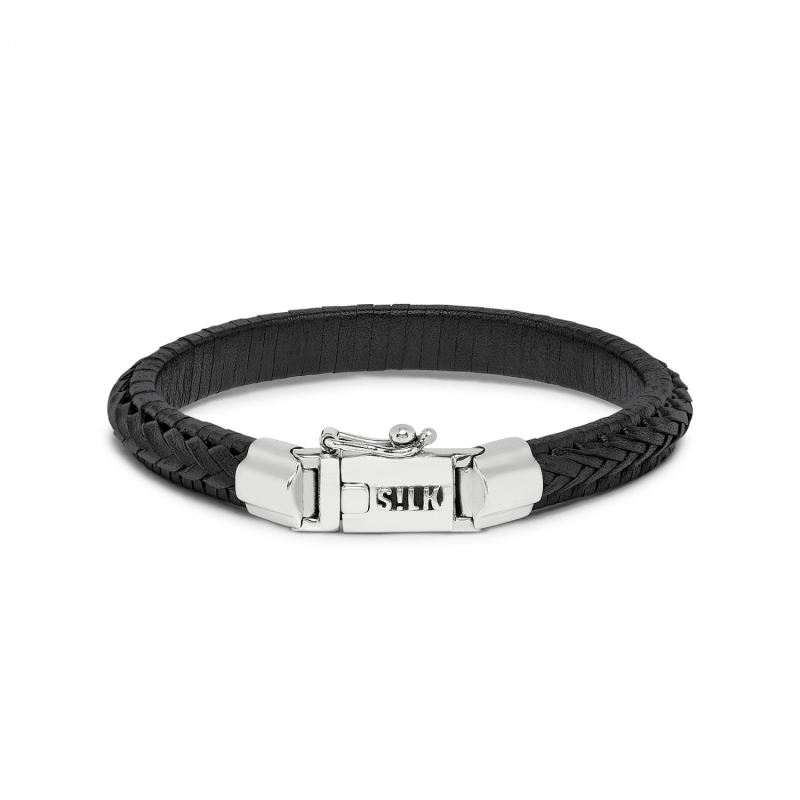 Silk Armband, model 171BLK (lengte 22cm) - 19849 Silk Armband, model 171BLK (lengte 22cm) - 19849