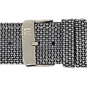 Horlogeband, 22mm - Grijs - Nylon (Kevlar Velvet) - 19929