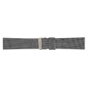 Horlogeband, 22mm - Grijs - Nylon (Kevlar Velvet) - 19929
