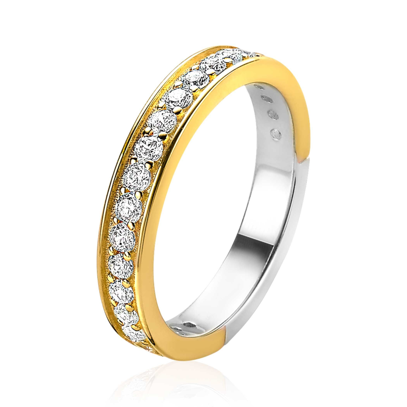 Zinzi Ring, model ZIR2050Y  met zirkonia's. - 20016