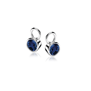 Zinzi Oorbedels, model ZICH1486DB Donkerblauw (7mm) - 19997