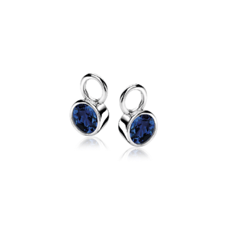 Zinzi Oorbedels, model ZICH1486DB Donkerblauw (7mm) - 19997 Zinzi Oorbedels, model ZICH1486DB Donkerblauw (7mm) - 19997