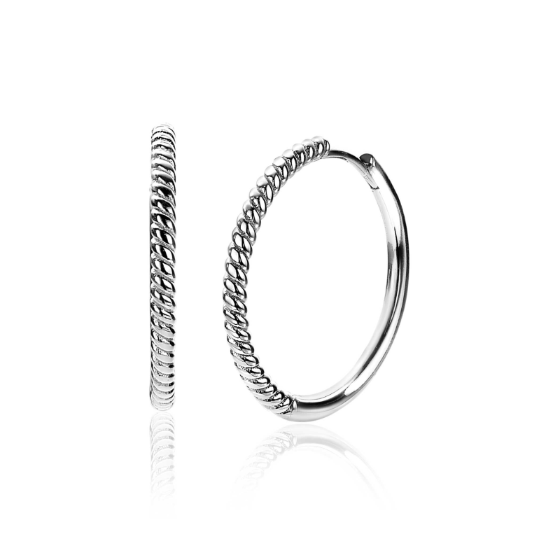 Zinzi Oorringen, model ZIO2129 (25x2mm) - 20008 Zinzi Oorringen, model ZIO2129 (25x2mm) - 20008