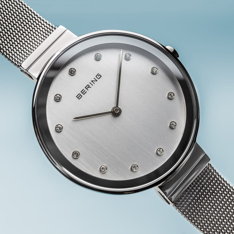 Bering Dameshorloge Quartz, model 12034-000 Zilverkleur. - 20136 Bering Dameshorloge Quartz, model 12034-000 Zilverkleur. - 20136