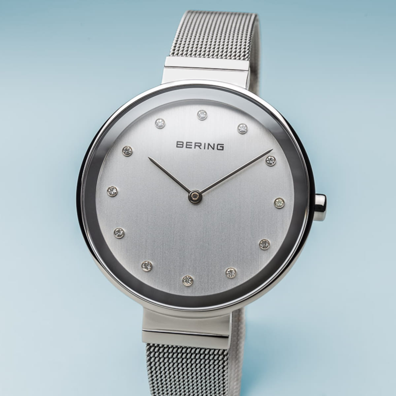 Bering Dameshorloge Quartz, model 12034-000 Zilverkleur. - 20136 Bering Dameshorloge Quartz, model 12034-000 Zilverkleur. - 20136
