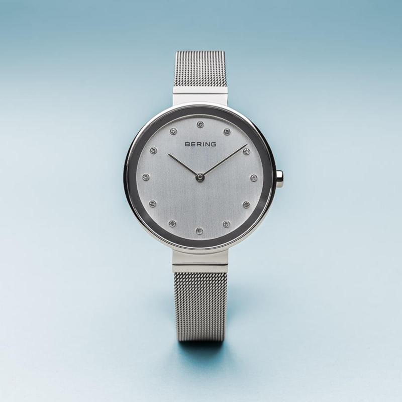 Bering Dameshorloge Quartz, model 12034-000 Zilverkleur. - 20136 Bering Dameshorloge Quartz, model 12034-000 Zilverkleur. - 20136