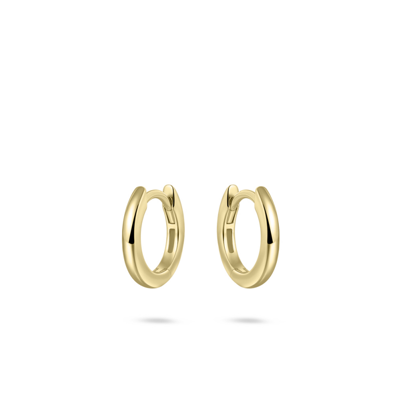 Oorringen, zilver geel-verguld (2x13,5mm) - 20119