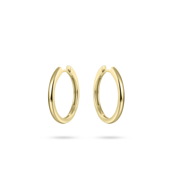 Oorringen, zilver geel verguld (2x22mm) - 20121 Oorringen, zilver geel verguld (2x22mm) - 20121
