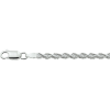 Armband, zilver koordschakel 3mm. (lengte: 18cm.) - 16762