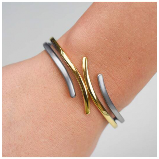 Boccia, Armband model 0396-03 titanium/bicolour - 16765