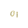 Oorringen, 14 karaat goud met een kern van 925 zilver.(16x3mm.) - 19944