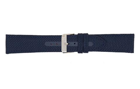 HC Horlogeband, 22mm - Marine Blauw - Nylon (Kevlar Velvet) - 19930