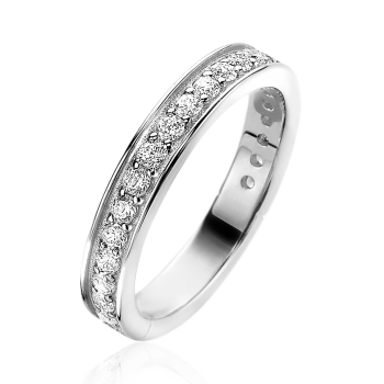 ZINZI Ring, model ZIR2050 (maat 58) met zirkonia's. - 20000