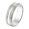 Amorio Ring, zilver gerhodineerd breedte 6.5mm.  (maat 20,5)  GLADDE RING - 20274