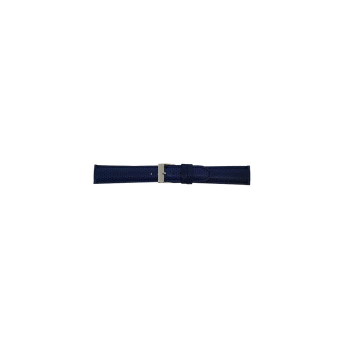 calf leather watch strap with fine lizard print and nubuck lining. This semi padded watch strap is soft and has a stainless steel buckle. - 20307