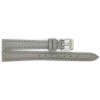 calf leather watch strap with fine lizard print and nubuck lining. This semi padded watch strap is soft and has a stainless steel buckle. - 20307