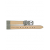 calf leather watch strap with fine lizard print and nubuck lining. This semi padded watch strap is soft and has a stainless steel buckle. - 20307