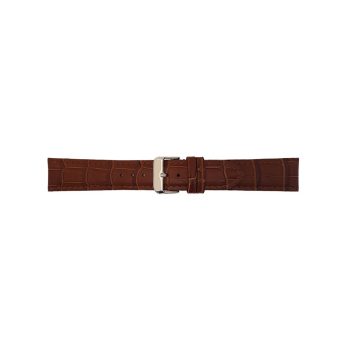 Horlogeband 14mm Bruin Krokodillenprint - 20306