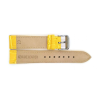 Alligator print calf leather strap, mat. With strong case and buckle connection, stitched loop and stainless steel buckle. This strap has soft leather lining and is super flexible - 20311