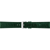 Alligator print calf leather strap, mat. With strong case and buckle connection, stitched loop and stainless steel buckle. This strap has soft leather lining and is super flexible - 20313