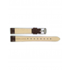 Horlogeband 14mm, Bruin met Kroko print. - 20314