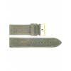 BBS suede solid leather watch strap with steel buckle. This cool strap will get better looking after wearing. Thick but super flexible and soft. - 20347