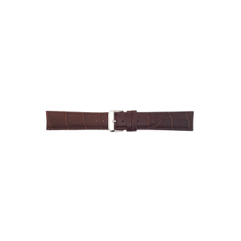 Horlogeband 14mm Bruin Krokodillenprint - 20319