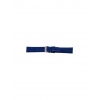 Alligator print calf leather watch strap, mat. Blauw - 20324