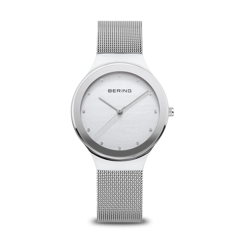 Bering Dameshorloge Quartz, model 12934-000, Zilverkleurig. - 20156