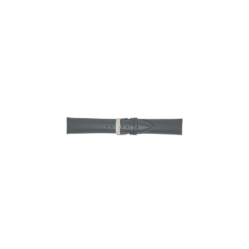 Simple calf leather, padded, strap with steel buckle and same color stitch. - 20331