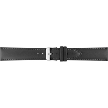 Simple calf leather, padded, strap with steel buckle and same color stitch. - 20331