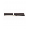 Horlogeband 18mm Zwart, Struisvogel print - 20333