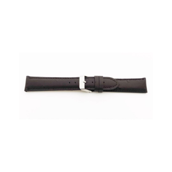 Horlogeband 18mm Zwart, Struisvogel print - 20333