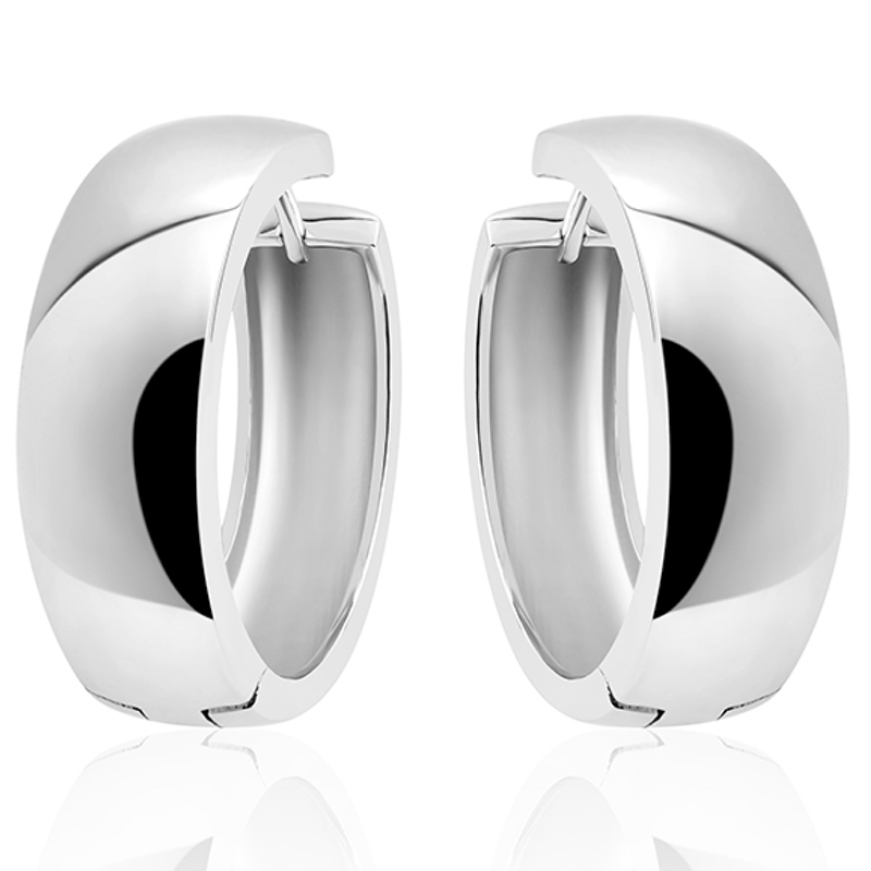 Oorringen, zilver (9x30mm) - 20480