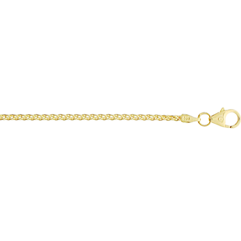 Armband, 14krt.goud palmier (lengte: 18cm./dikte:1,7mm.) - 20533