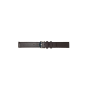 Plain soft calf leather watch strap PARALLEL (so not descending) with stainless steel buckle and soft nubuck lining. - 20544