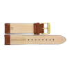 Horlogeband 22mm Licht Bruin Krokodillenprint - 20338
