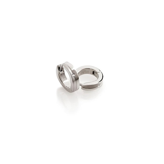 Boccia Oorringen, model 0563-03 Titanium met diamant 0,01ct. (12x4mm.) - 20389 Boccia Oorringen, model 0563-03 Titanium met diamant 0,01ct. (12x4mm.) - 20389