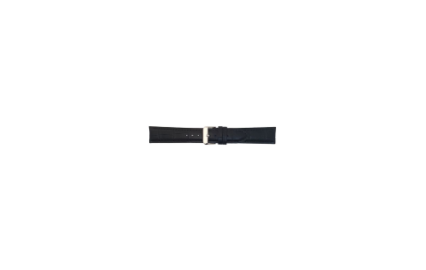 Horlogeband 20mm, Krokodillen Print, Zwart - 20651