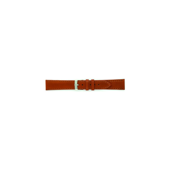 Horlogeband 18mm, Genuine leather Lichtbruin - 20653