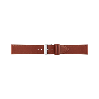 Horlogeband 18mm, Genuine leather Lichtbruin - 20653