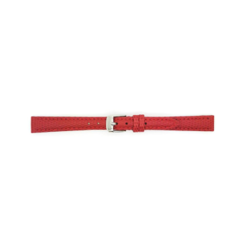 Horlogeband 14mm, Rood met Hagedissenprint - 20655