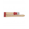 Horlogeband 14mm, Rood met Hagedissenprint - 20655