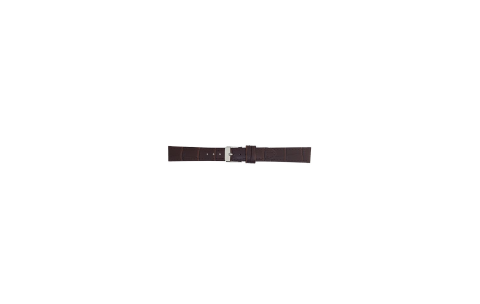 Horloogeband 20mm, alligator print, donker bruin - 20652