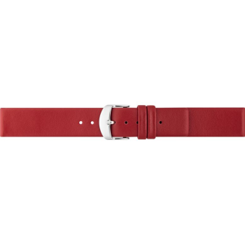 Plain soft calf leather watch strap PARALLEL (so not descending) with stainless steel buckle and soft nubuck lining. - 20654 Plain soft calf leather watch strap PARALLEL (so not descending) with stainless steel buckle and soft nubuck lining. - 20654